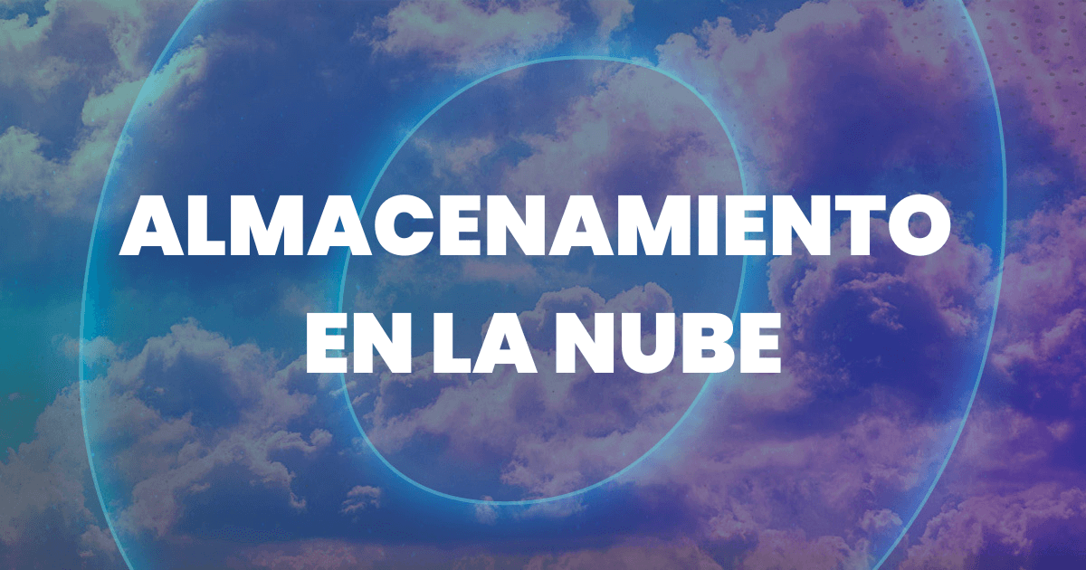 página de almacenamiento en la nube en miniatura