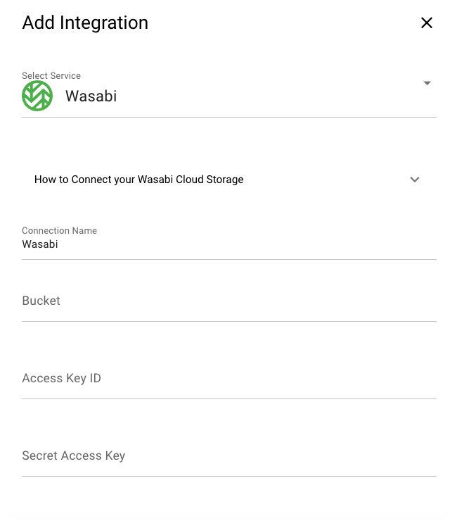 masv wasabi cloud integration