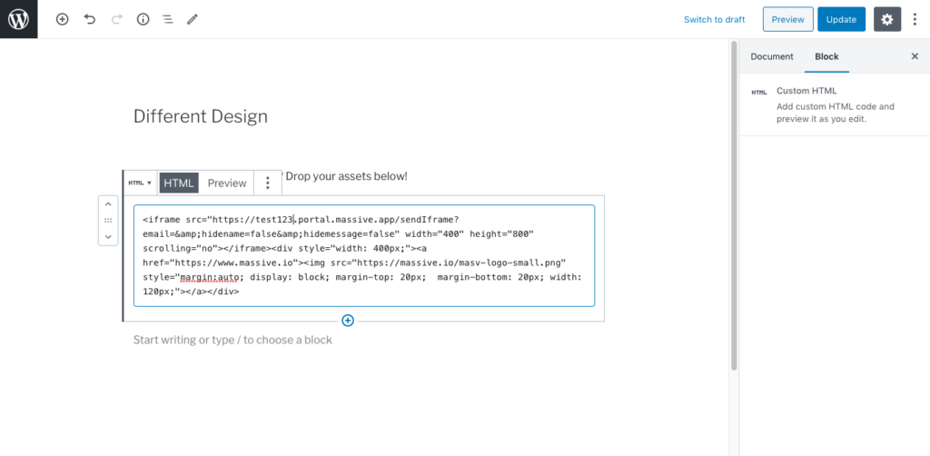 wordpress step5 html