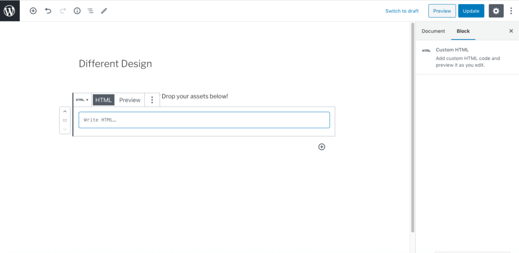 wordpress step5 writehtml